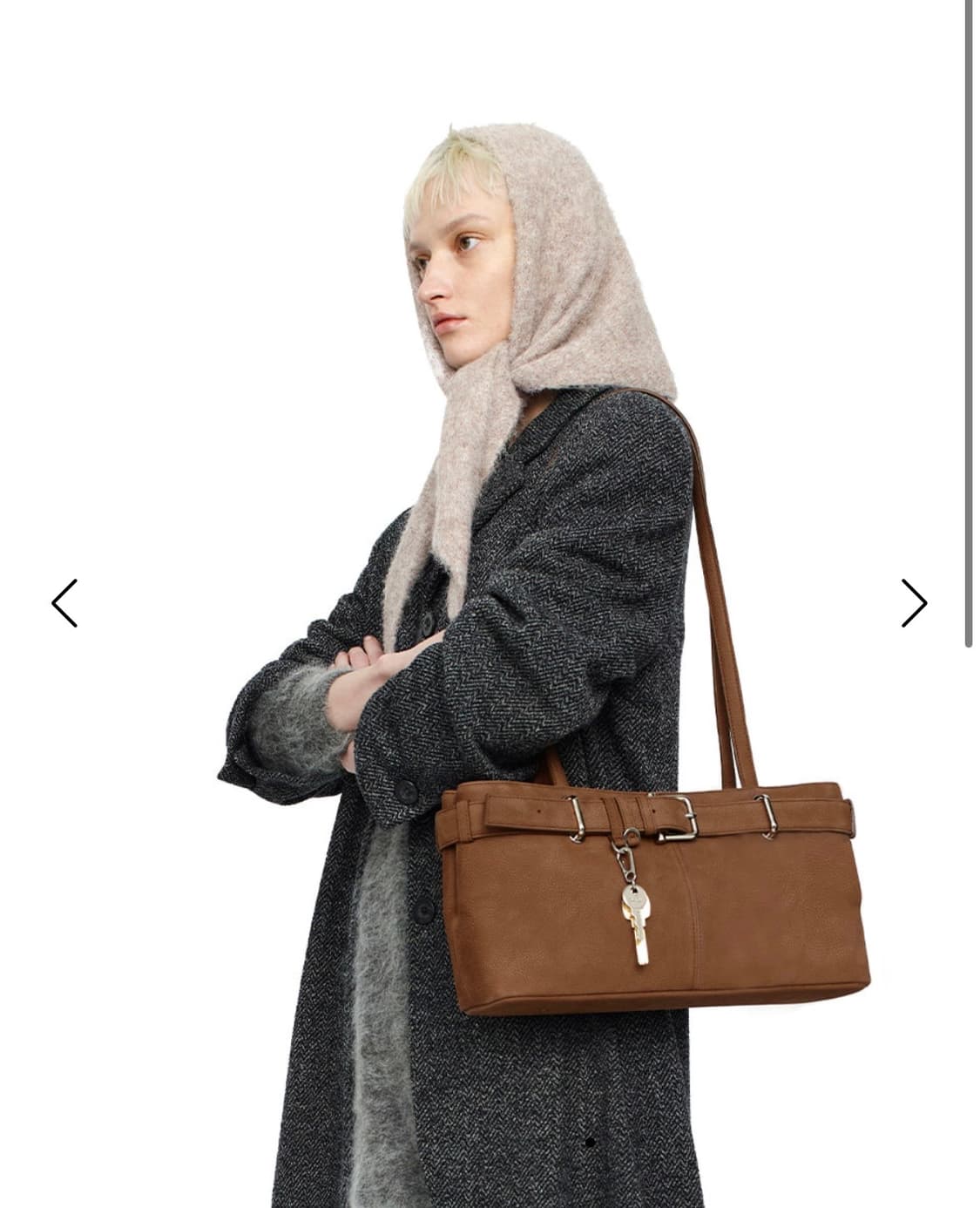 오소이) Shoulder Brocle Nubuck Brown 상품이미지3