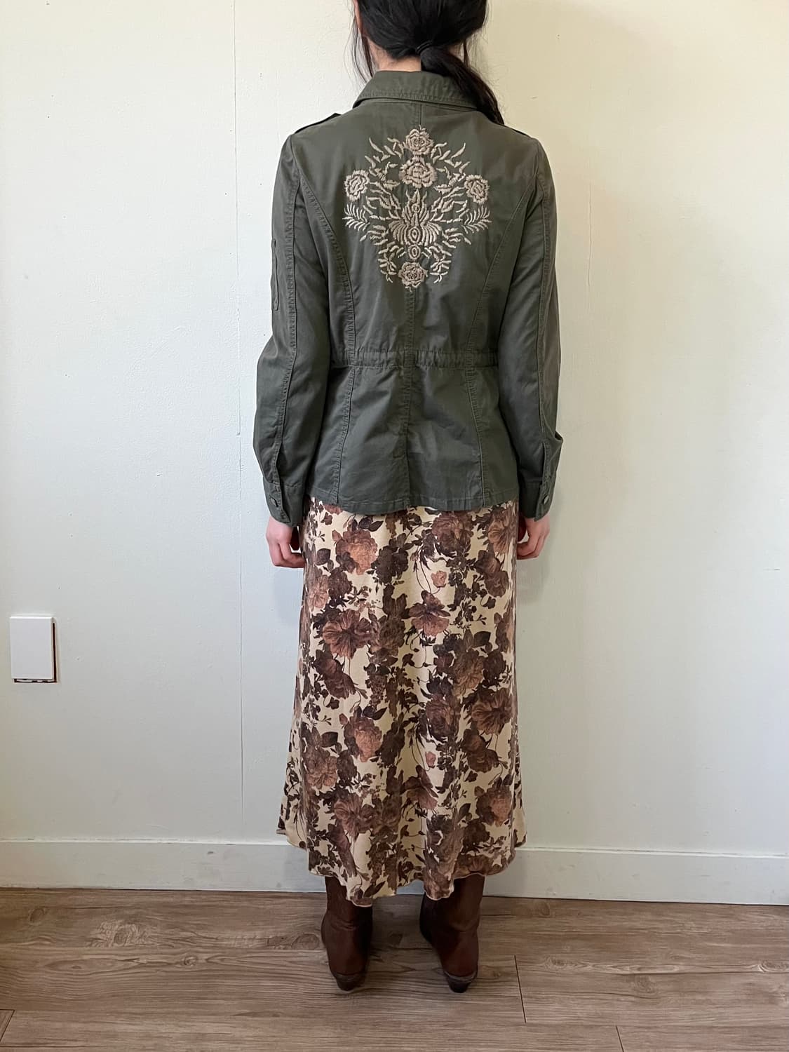 japan Vtg 플라워 프렌치 스커트 상품이미지8