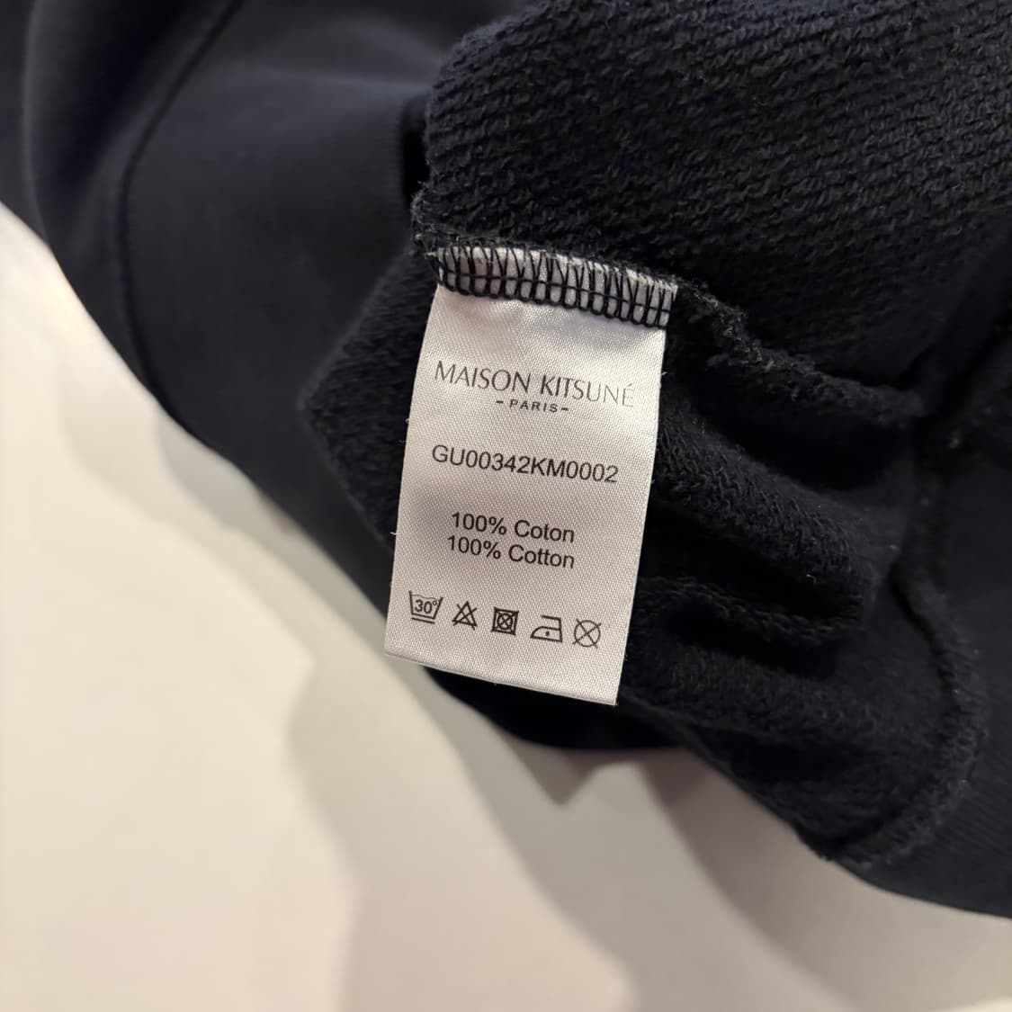 [M] 메종키츠네 폭스 패치 맨투맨 블랙 C661 상품이미지6