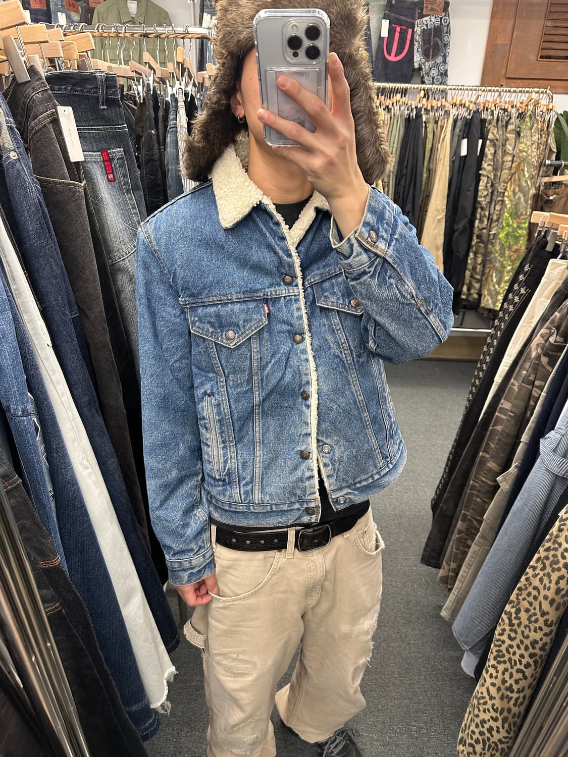 80s 리바이스 셰르파 트러커 데님자켓 상품이미지3
