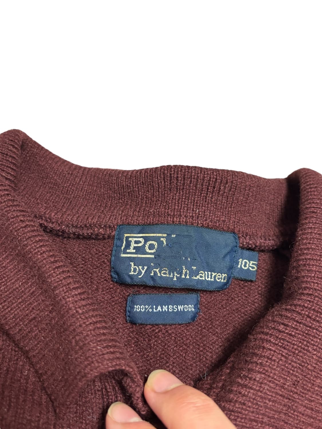 폴로 랄프로렌 빈티지 버건디 니트 상품이미지7