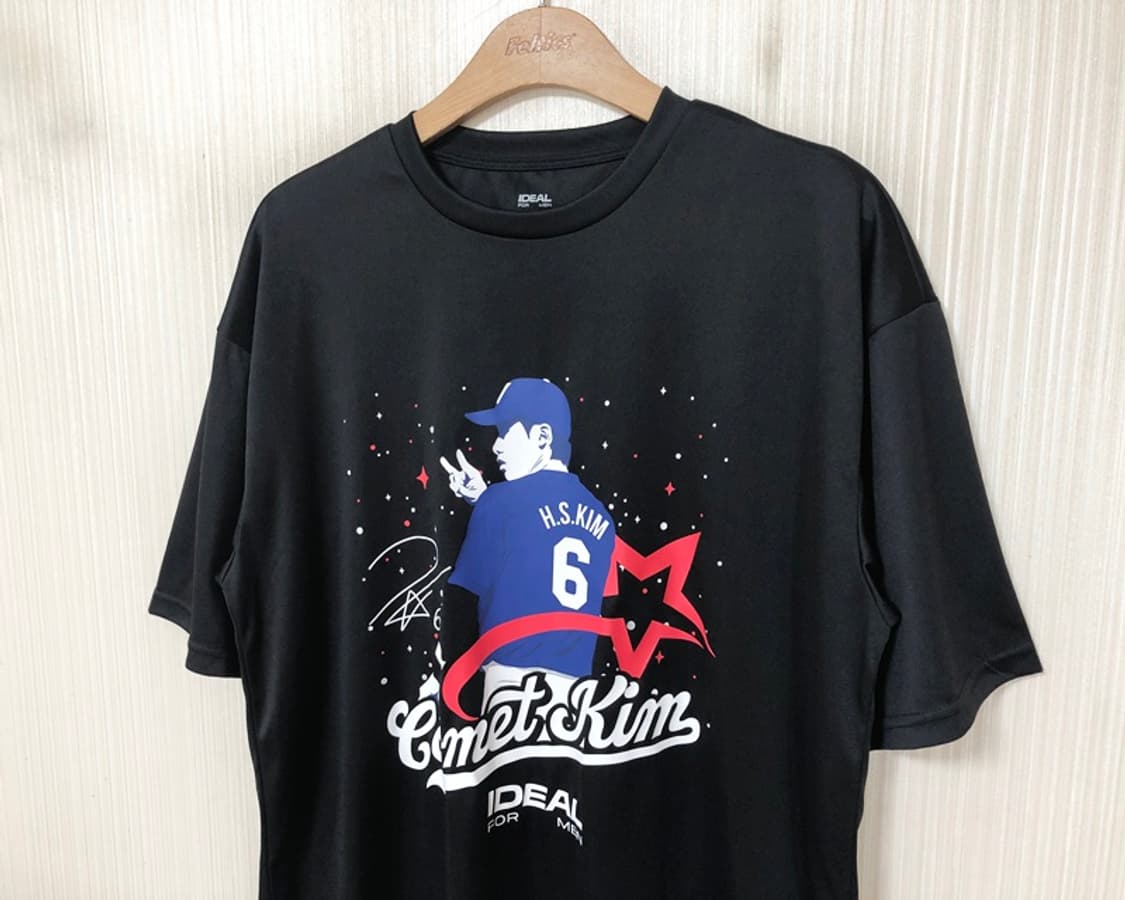 아이디얼포맨X김혜성 한정 코멧킴 플레이어티셔츠 F #6 상품이미지7