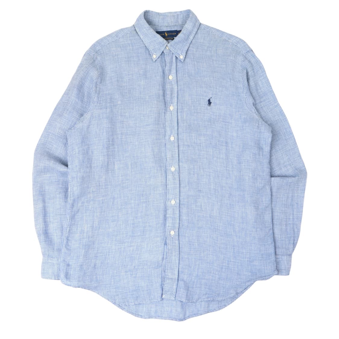 폴로 랄프로렌 오션워시 린넨 하운드투스 체크 셔츠 상품이미지1
