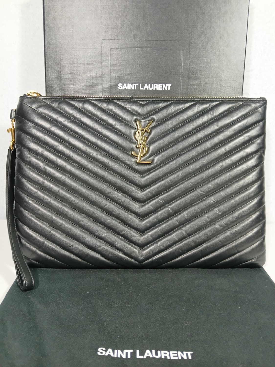 생로랑 마틀라세 뉴미듐 클러치 559193 상품이미지2