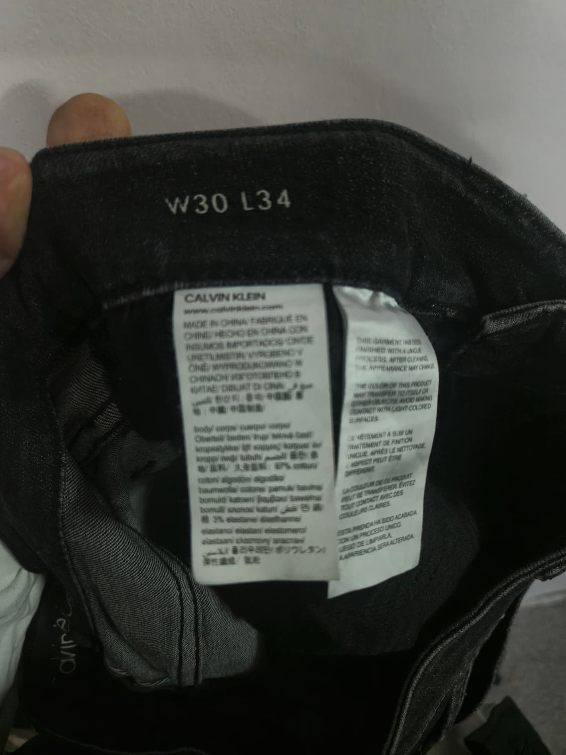 캘빈클라인 블랙 데님 청바지 상품이미지5