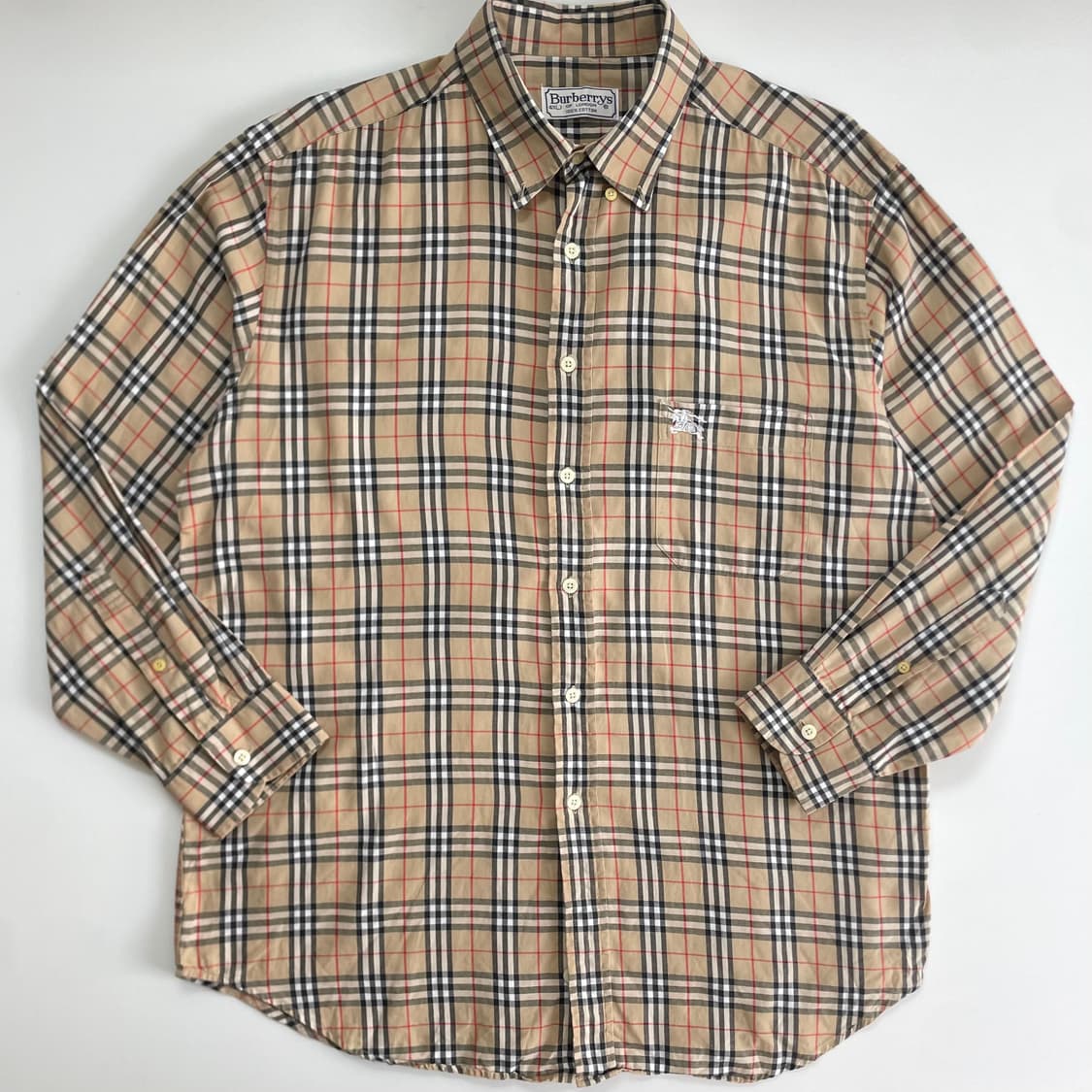 Burberry  버버리 노바체크 자수 셔츠 상품이미지1