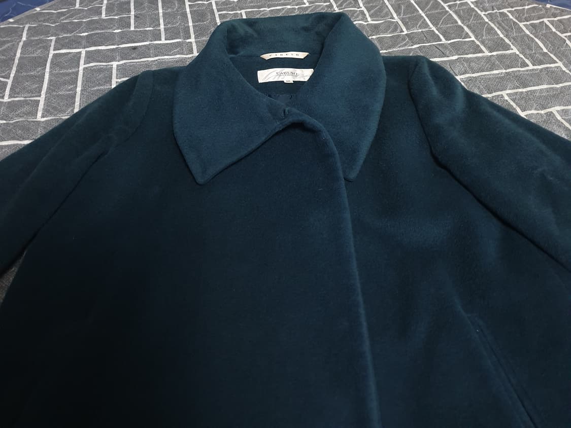 (한정판) 카루소 장광효 컬렉션 앙고라70% 미디코트 다크그린 (66) 상품이미지2