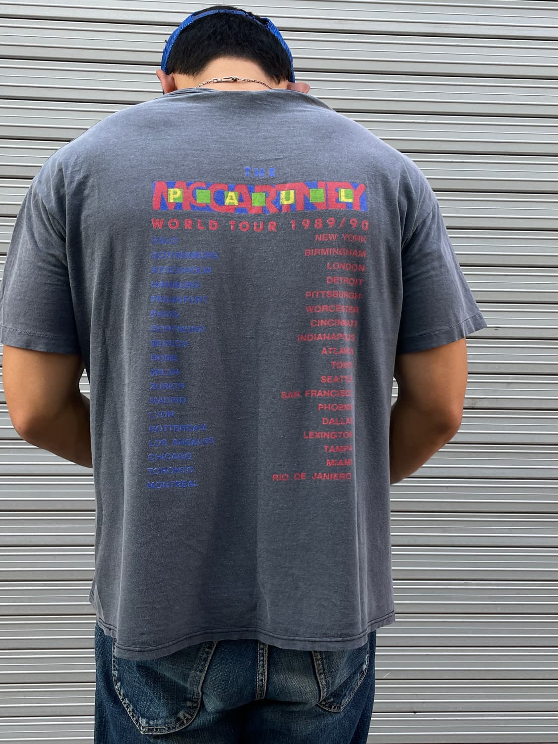 80s Paul McCartney Official Tour Fade T 상품이미지1