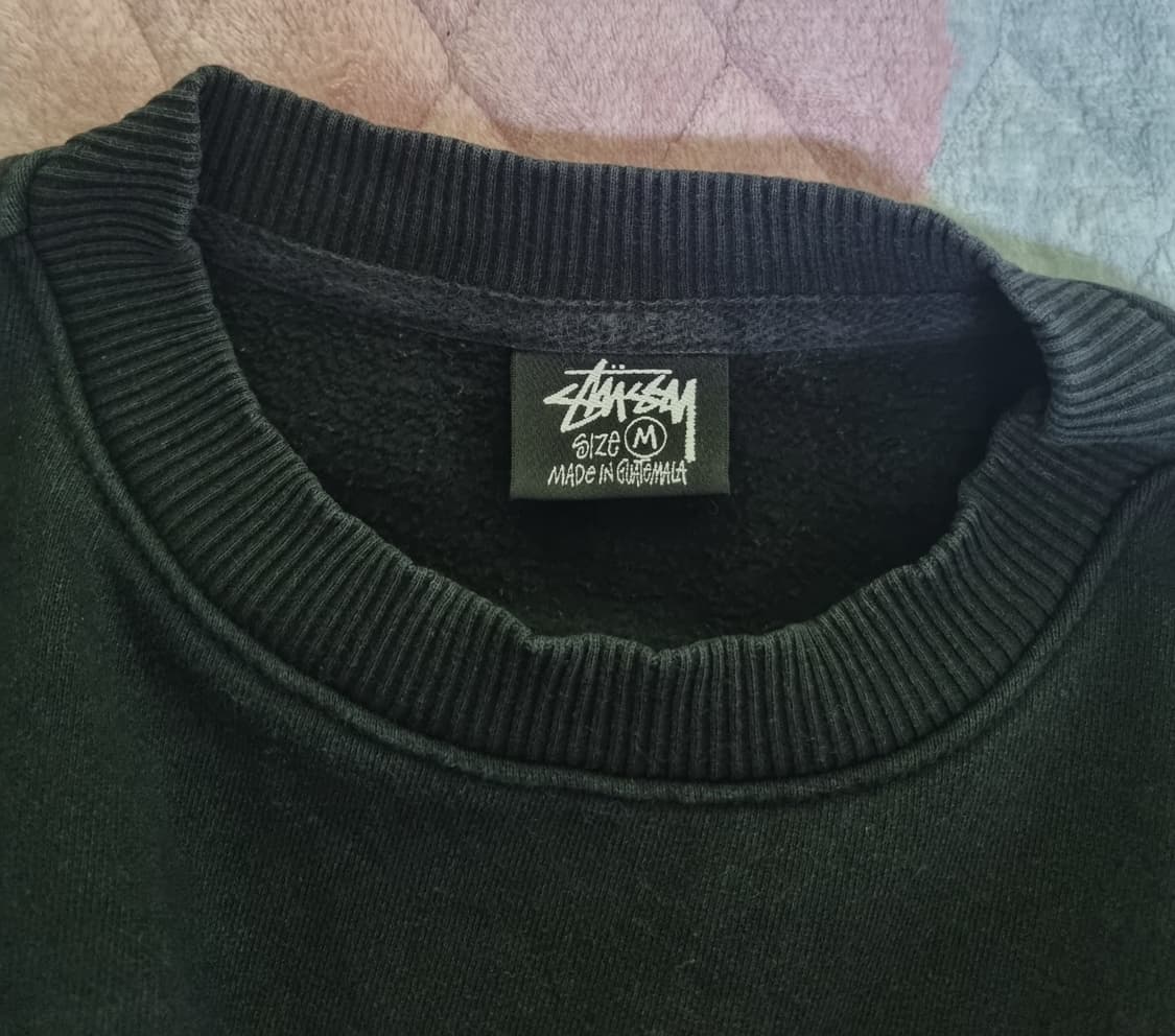 스투시 베이직 크루넥 블랙 맨투맨 m 상품이미지4