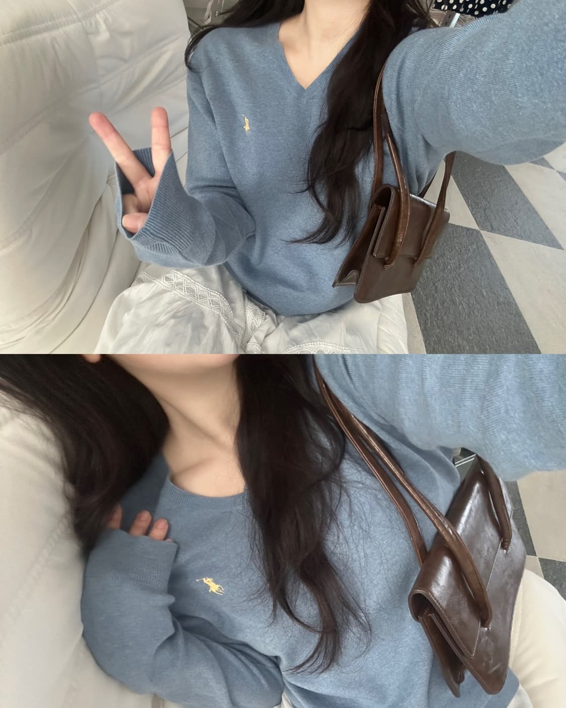 폴로 랄프로렌 소라 피마코튼 V넥 니트 상품이미지2