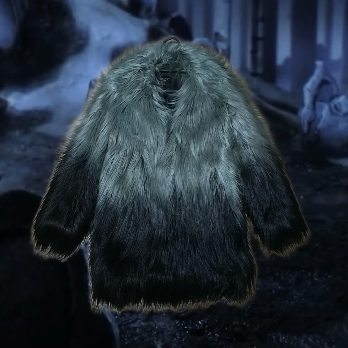 빈티지 펑크 그런지 퍼코트 상품이미지1