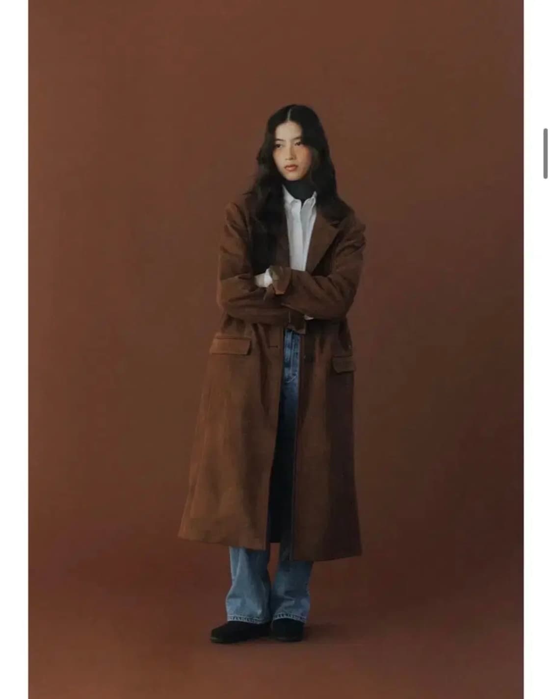 [호와스] CLASSIC OVER COAT (DARK CAMEL) 상품이미지3