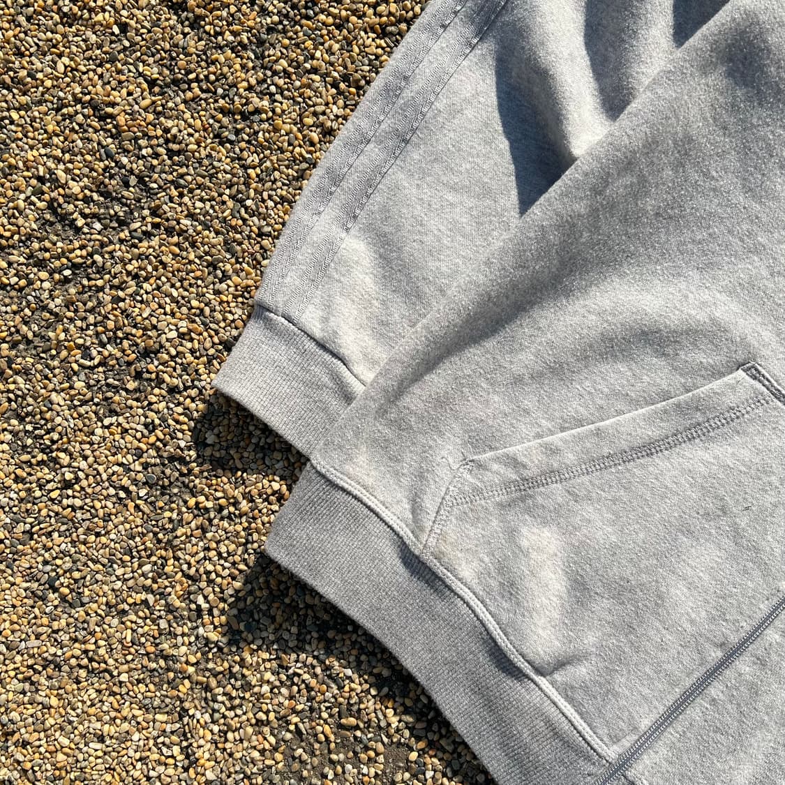 아디다스 그레이 파이어버드 로고 후드집업 상품이미지3