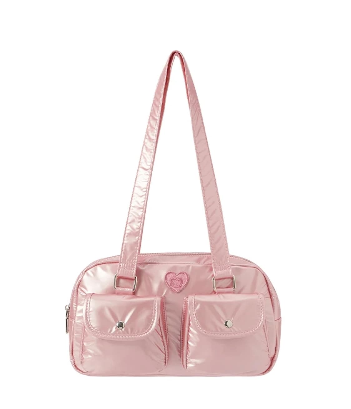베티붑 글로시 투 포켓 숄더백 핑크 상품이미지1