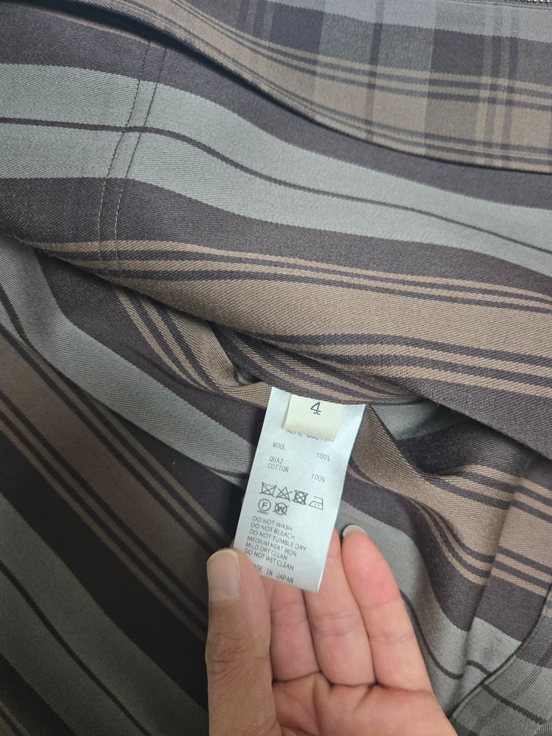 언필 체크 블루종 상품이미지3