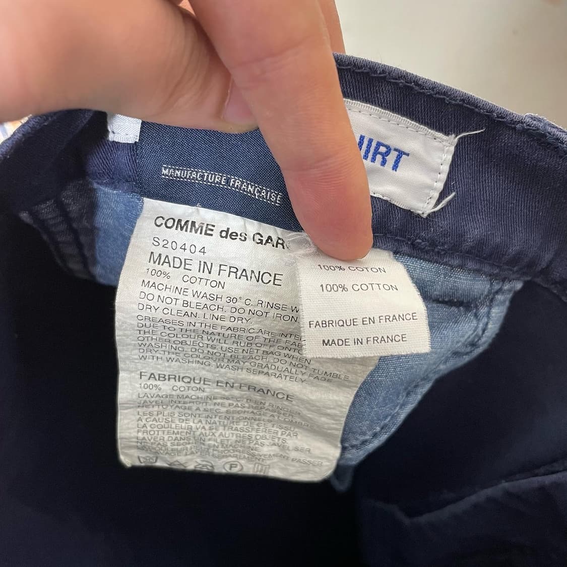 꼼데가르송 X 블루 드 빠남 더블니 워크팬츠 상품이미지8