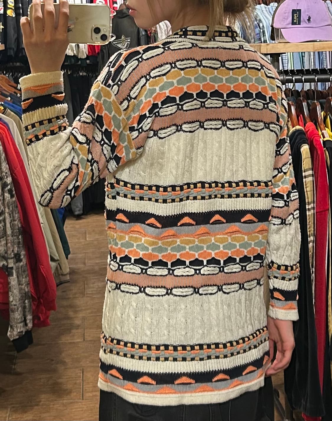 [HI] VTG 가디건 화이트 상품이미지5