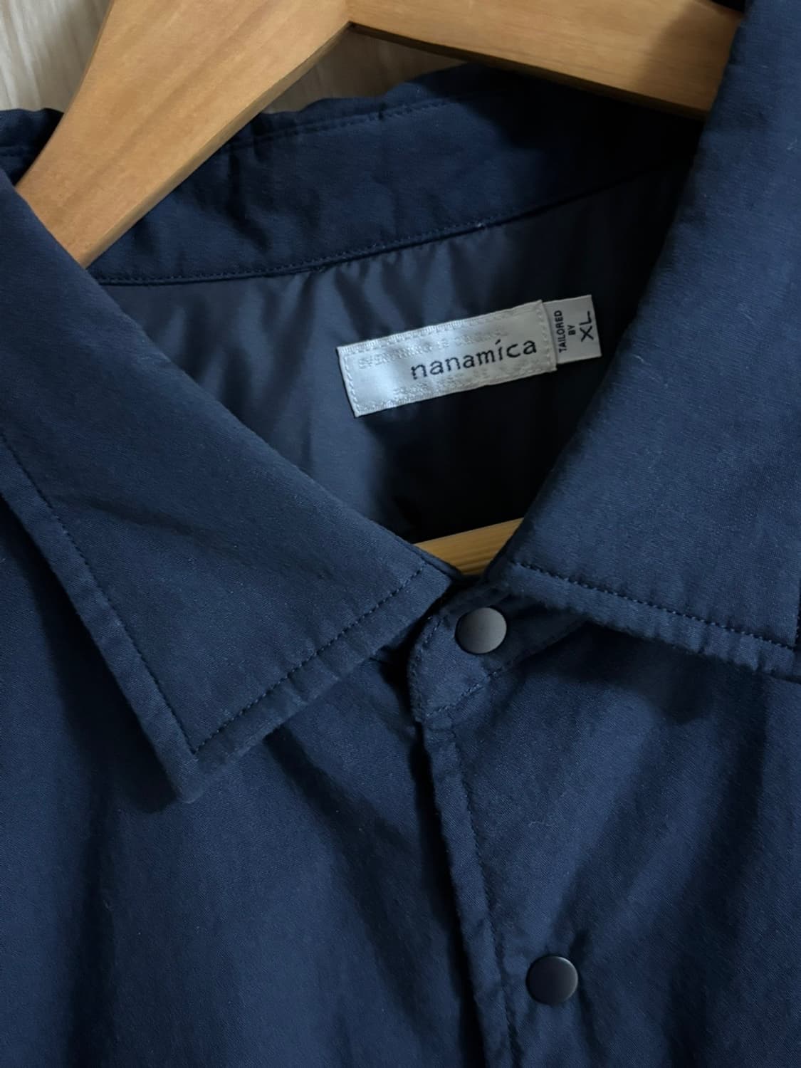 나나미카 23aw 인슐레이션 패디드 셔츠 자켓 다크네이비 XL 상품이미지3