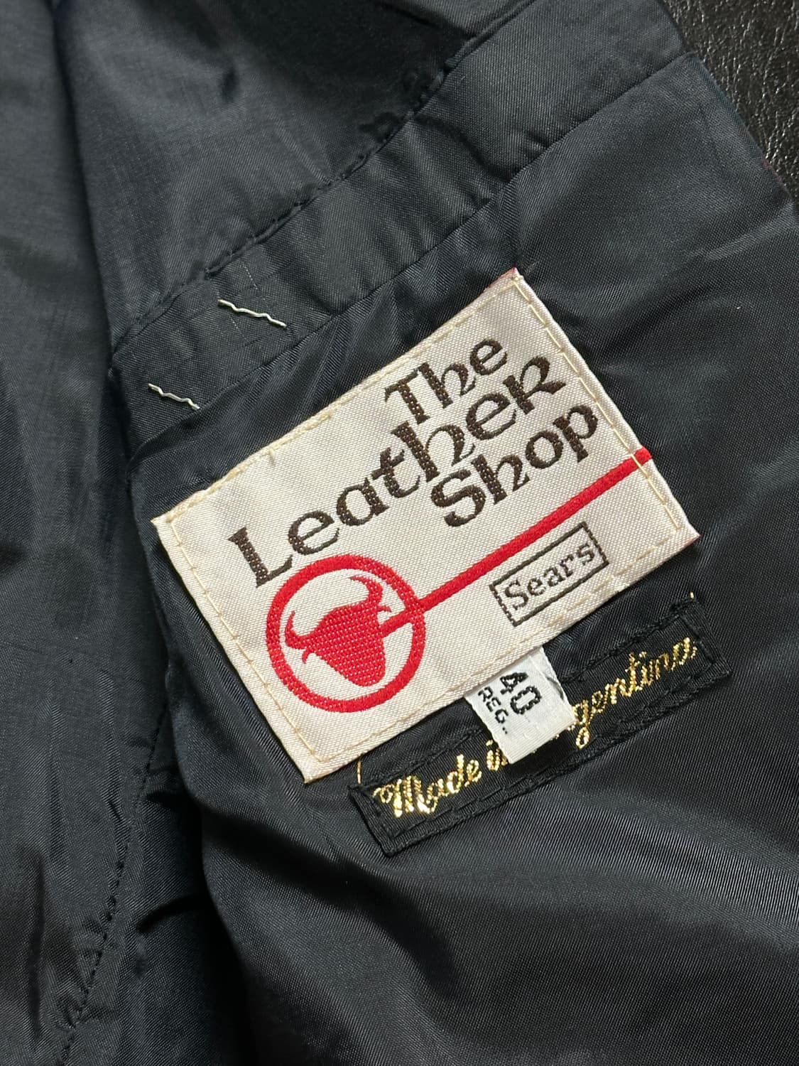 80's 빈티지 시어스 레더 블레이저 빈티지 레더 자켓 상품이미지9