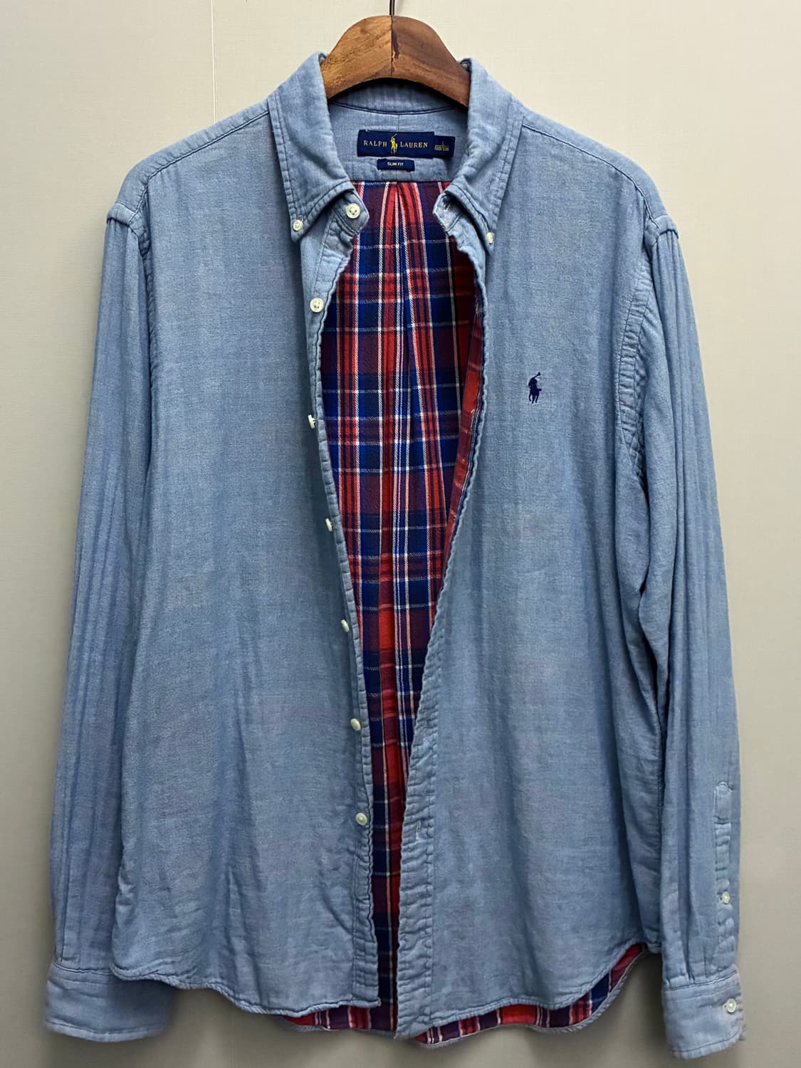 (L~XL)폴로랄프로렌 코튼 플란넬체크 샴브레이 셔츠  상품이미지7