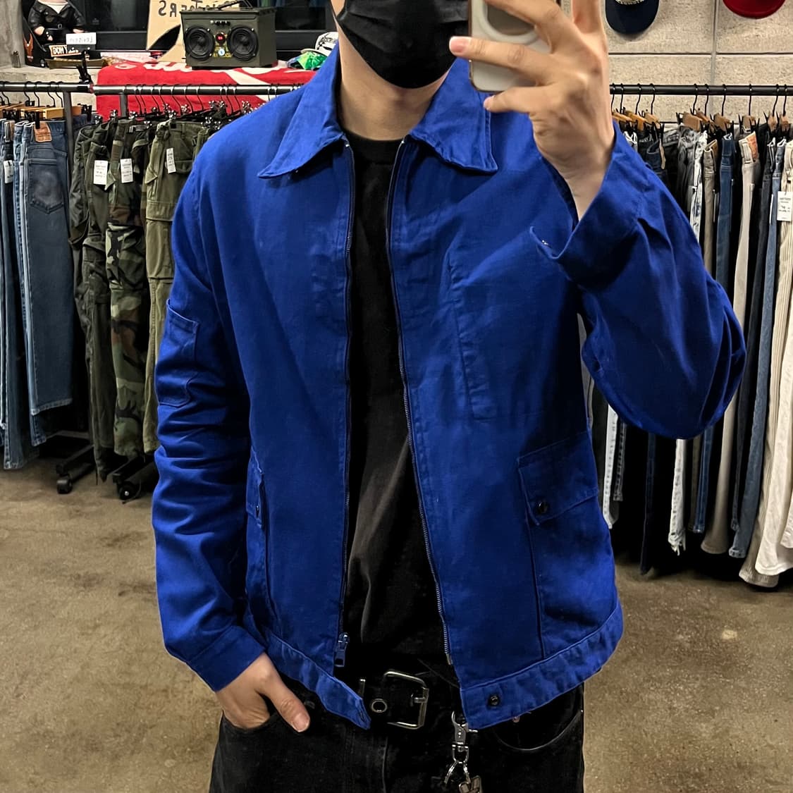 60-70s Adolphe Lafont 프렌치 워크 자켓 (100-105 상품이미지6