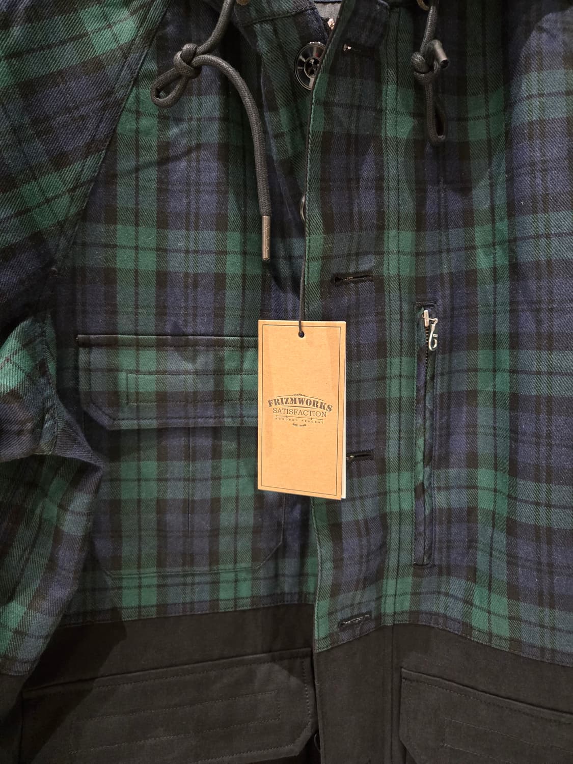 프리즘웍스 타탄체크 후드쟈켓 새제품 상품이미지4