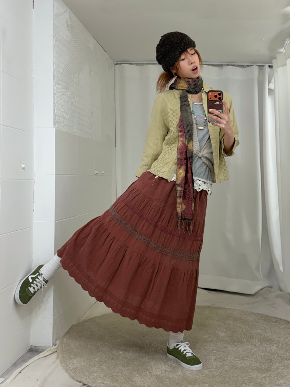 빈티지 자두 하구미 히피 코디 세트 상품이미지2