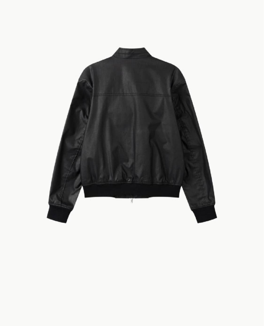 런디 어반 크롭 왁스 자켓 -블랙 상품이미지2