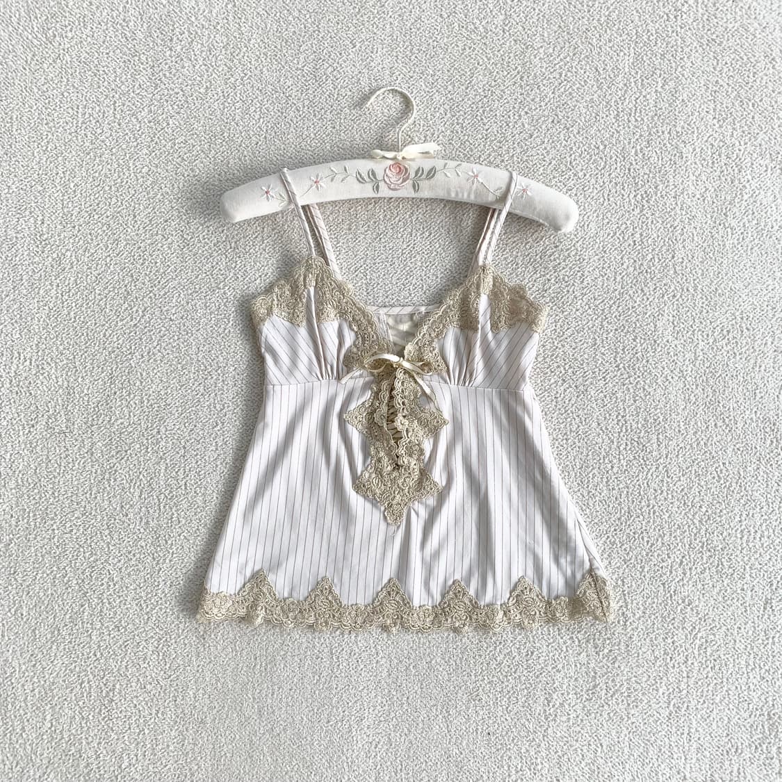 에메필 ♥ 골드 갸루 스트라이프 나시 상품이미지1