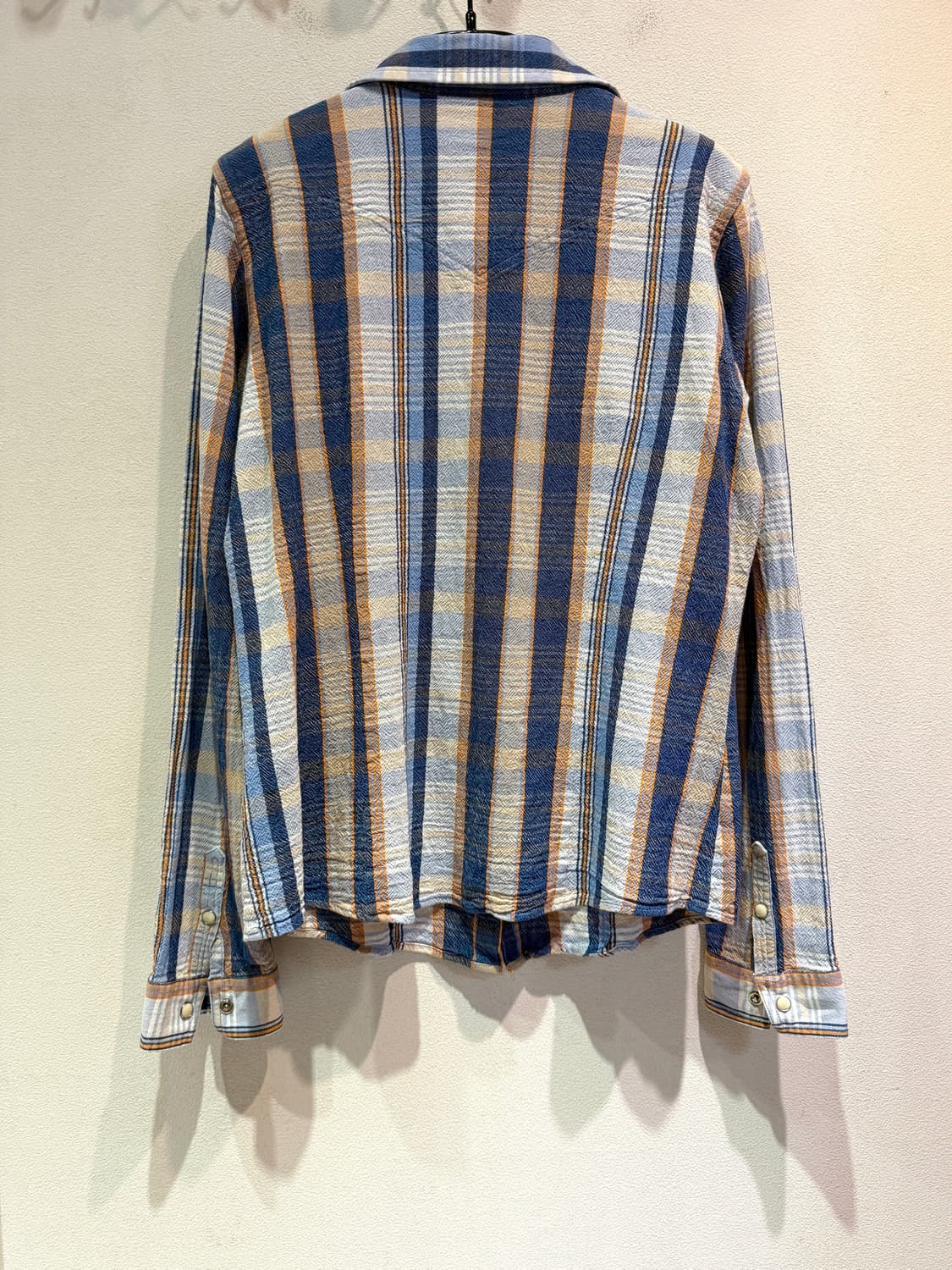 a:r Blue Check Pattern Western Shirt 상품이미지2