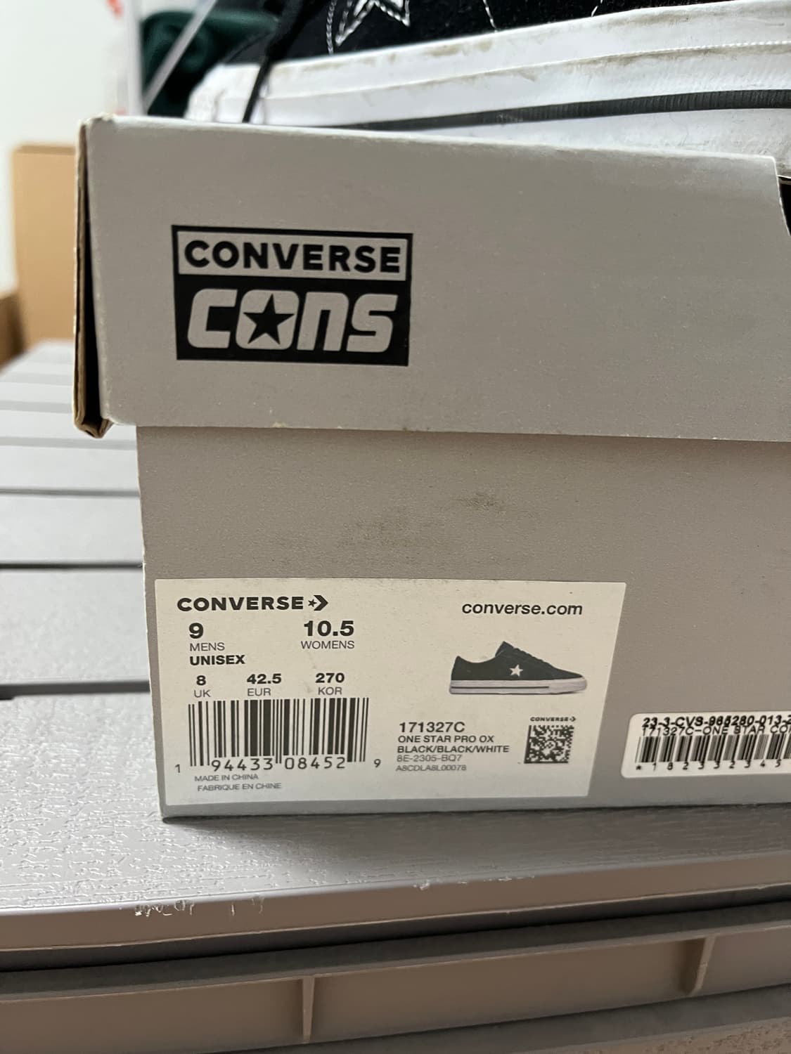 컨버스 원스타 프로 블랙 270 상품이미지7