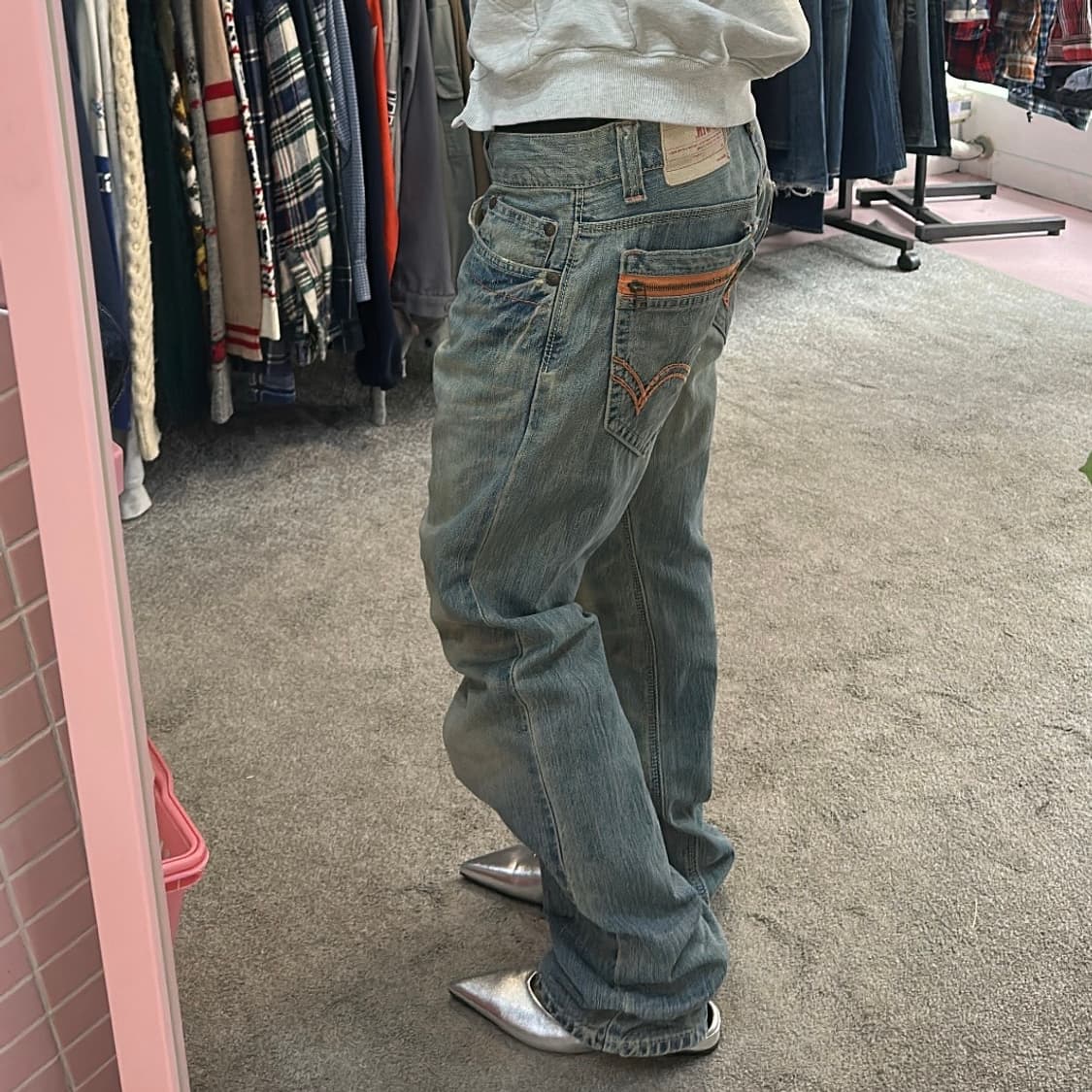 에드윈 XVS403 라이트블루 빈티지 데님 팬츠(32) 상품이미지1