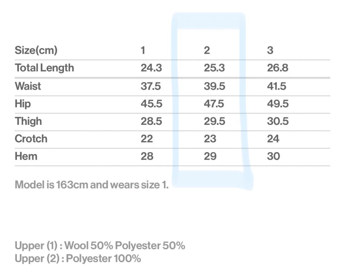 오호스 울 쇼츠 2사이즈 상품이미지4
