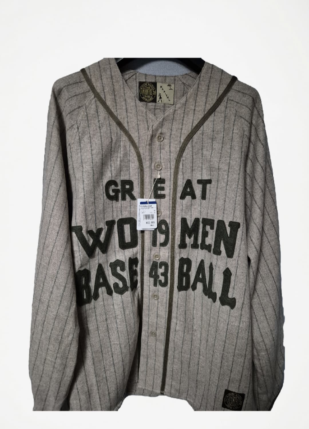 [새상품] 캐피탈 베이스볼 울 스트라이프 셔츠 상품이미지2