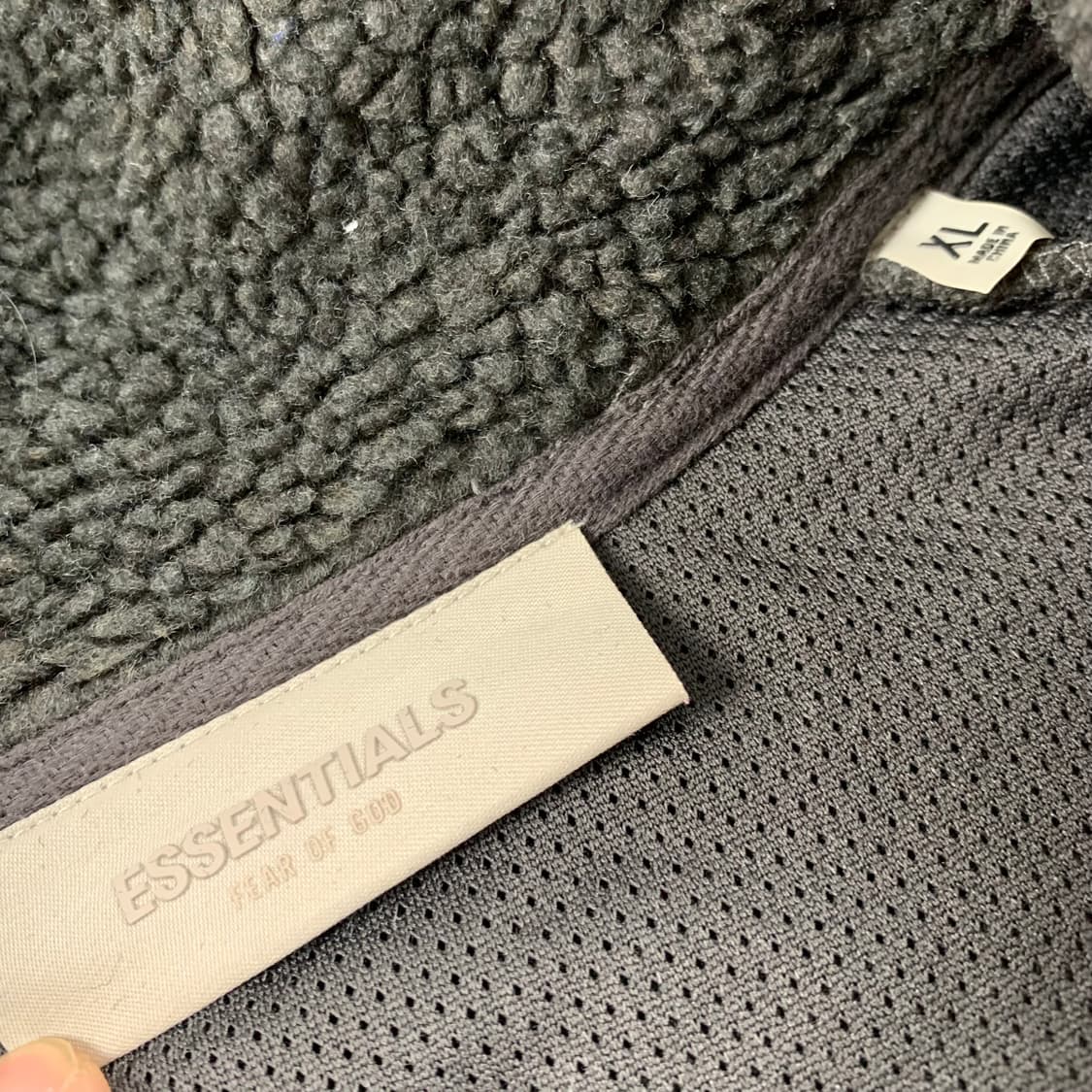 피어오브갓 에센셜 플리스 투웨이 집업 자켓 상품이미지7