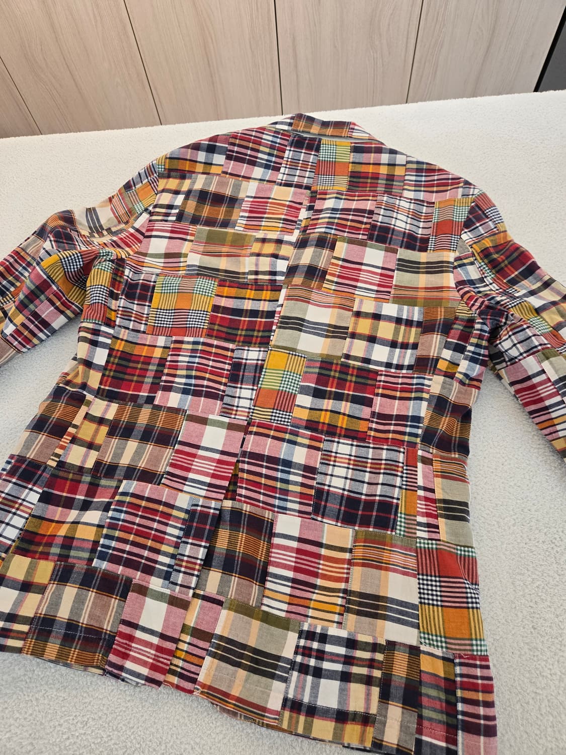 폴로 랄프로렌 패치워크 체크 블레이저 XL 상품이미지9