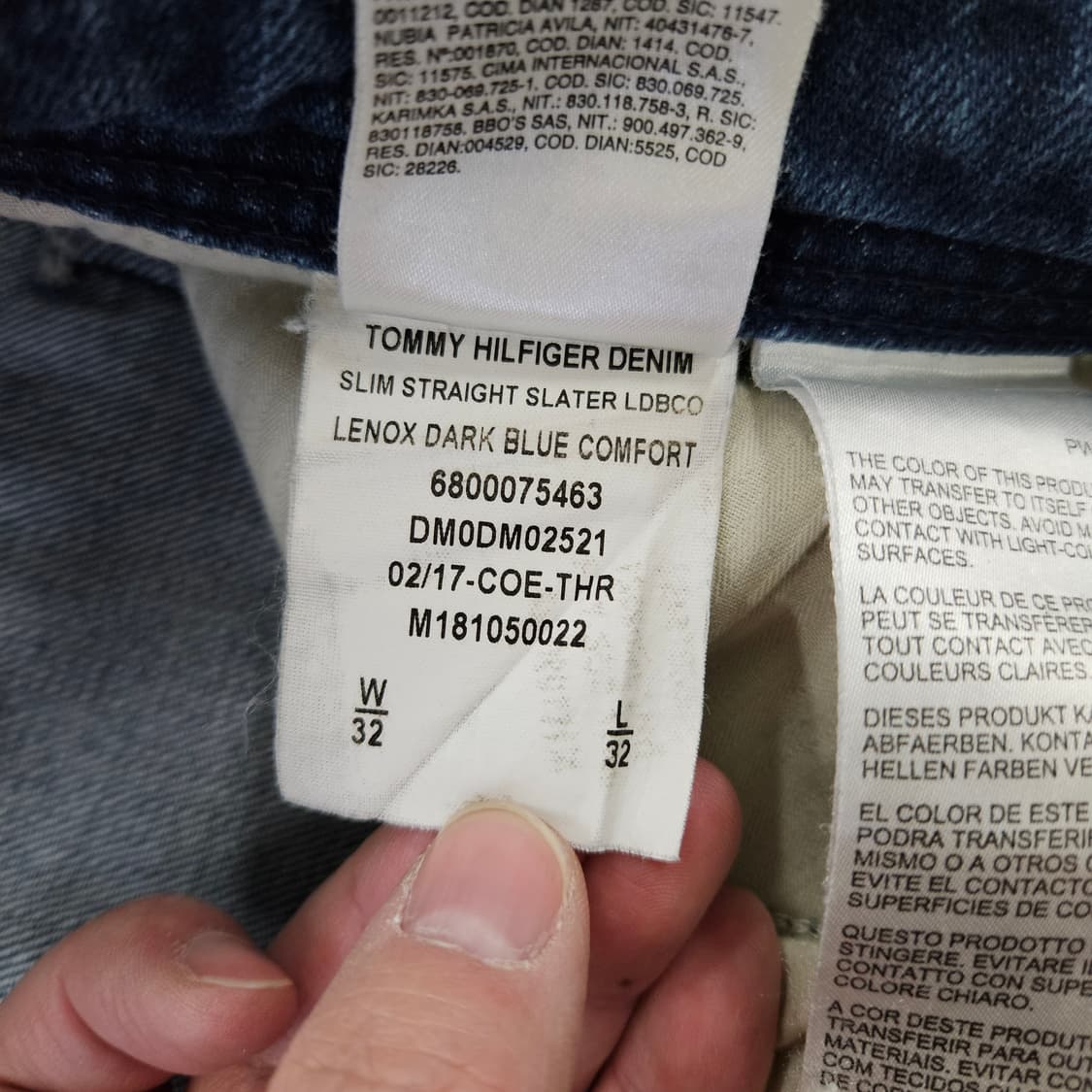 [W32L32] 타미힐피거 일자핏 워싱 데님 팬츠 0115YH1 상품이미지6