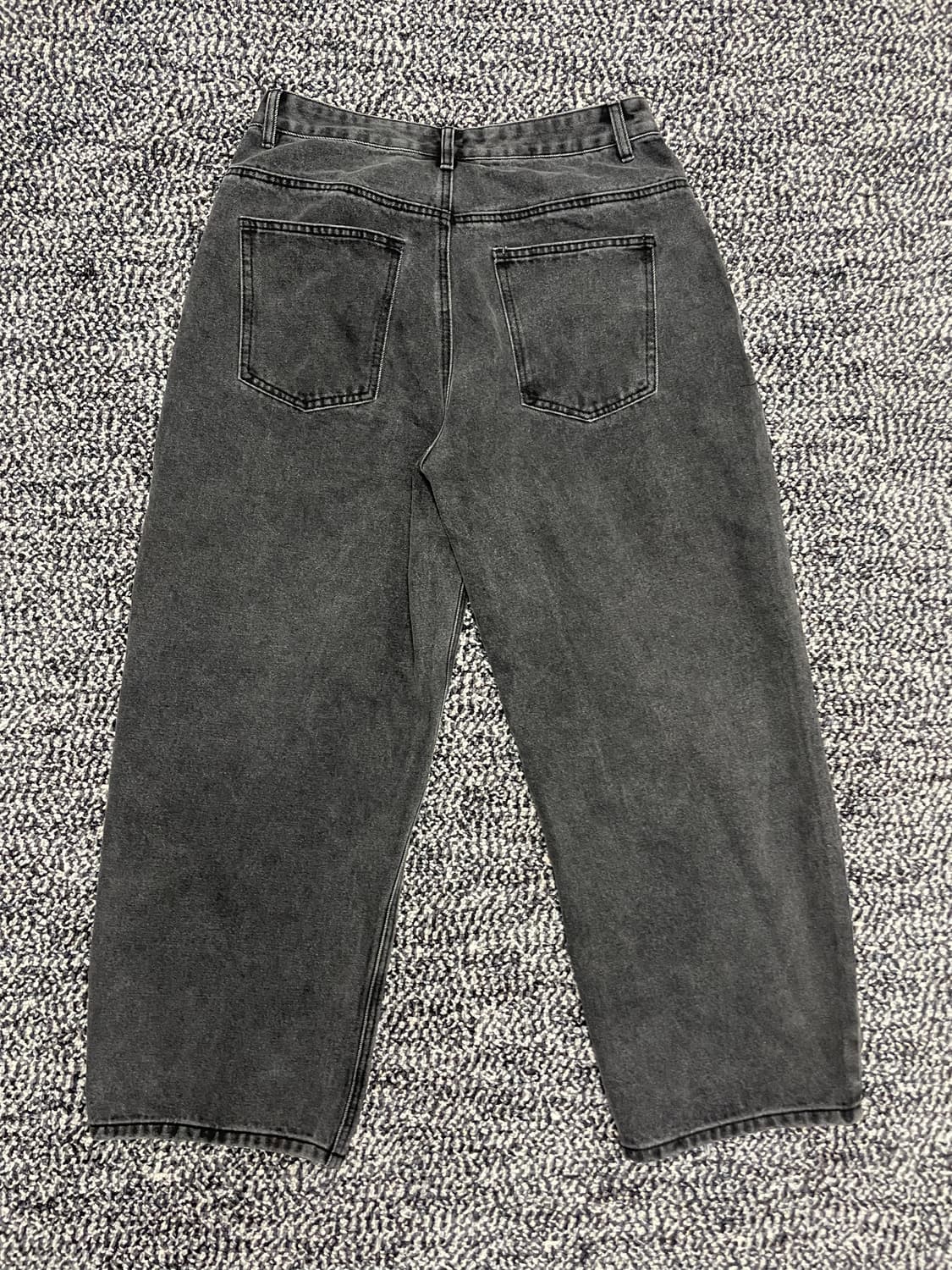 TOFFEE 블랙 데님 팬츠 L 상품이미지2