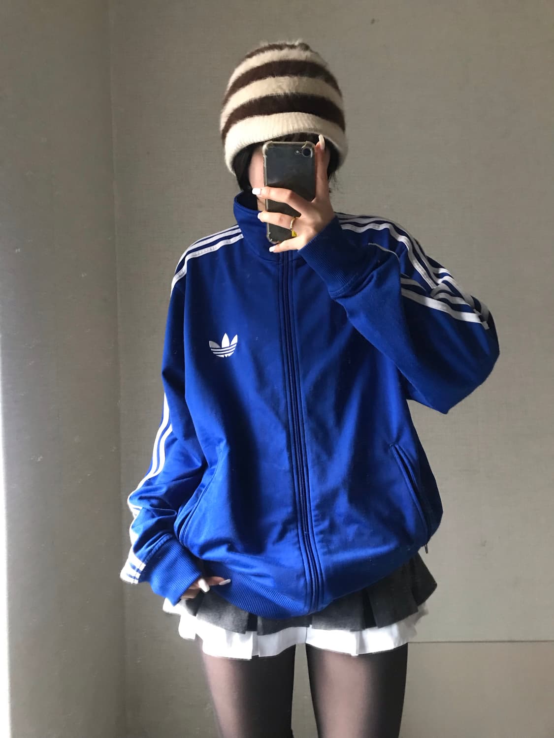 아디다스 오버핏 블루 구파이어버드 져지 상품이미지1