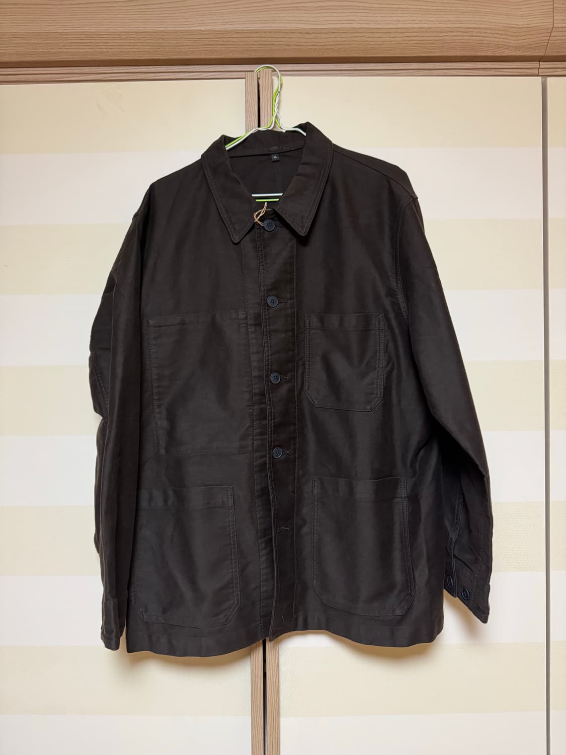 무인양품 muji 케이폭 혼방 몰스킨 워크자켓 xl 상품이미지8