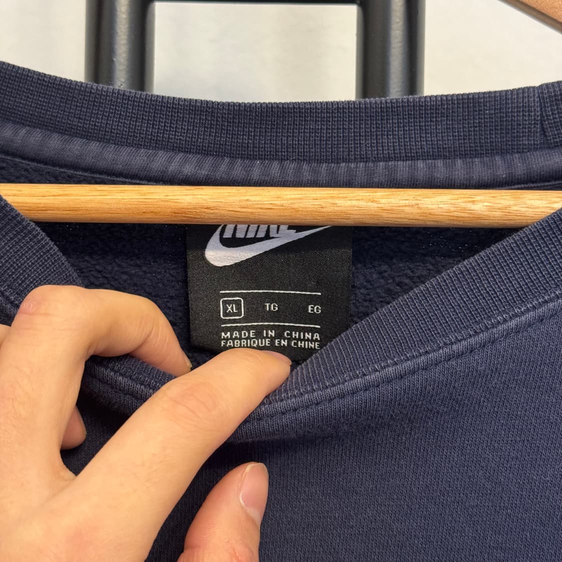 나이키 블루 로고 맨투맨 상품이미지4