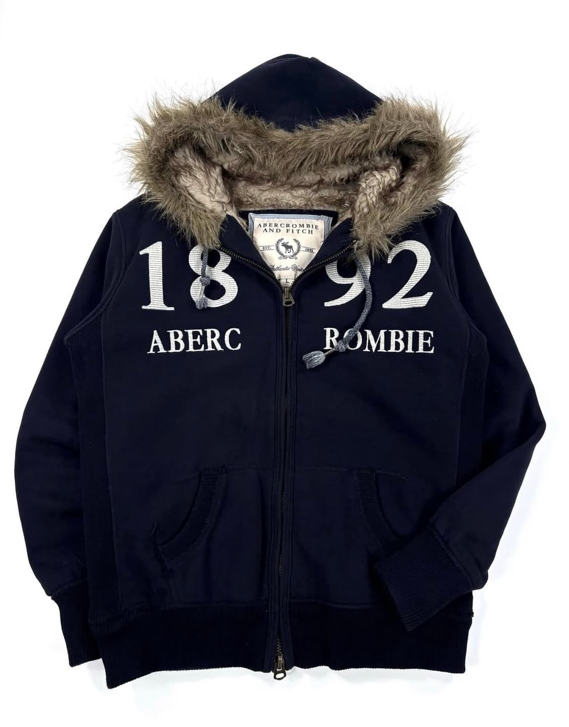 (유일매물,희귀!!) 아베크롬비 울프죠 네이비 후드집업 상품이미지1
