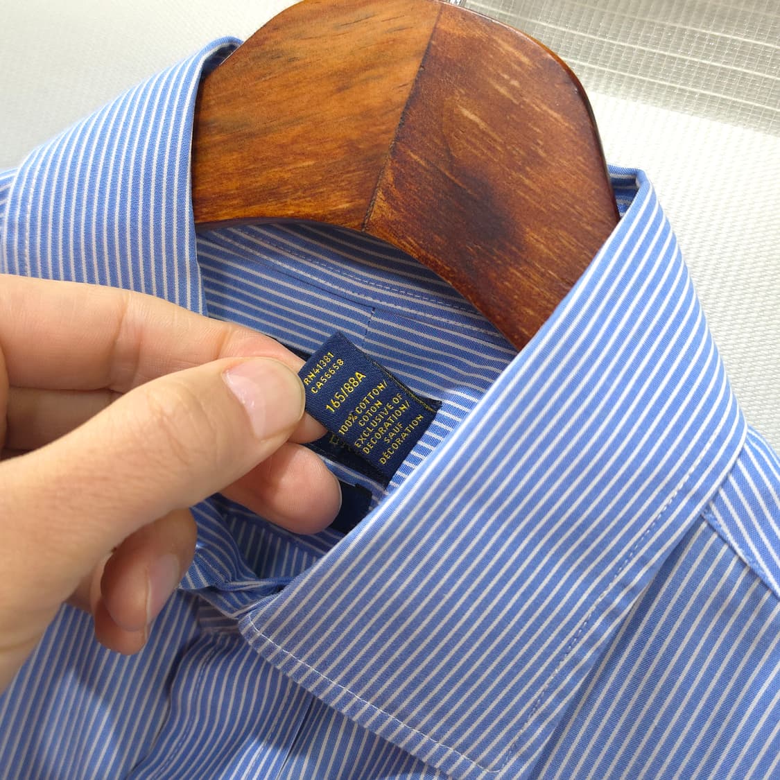 폴로랄프로렌 블루 스트라이프 셔츠- 15 /32 /33사이즈 상품이미지7