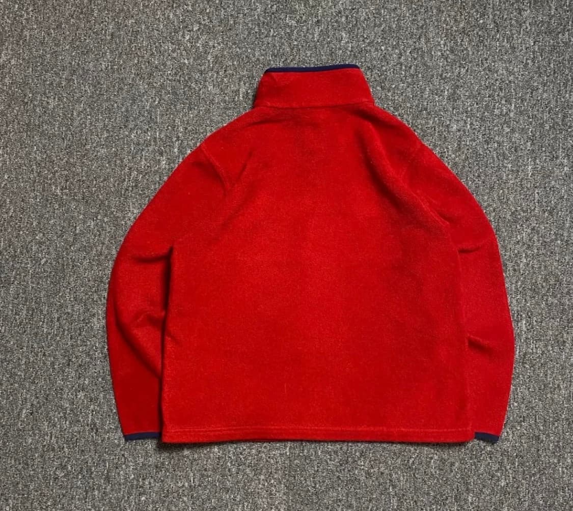 L.L Bean 엘엘빈 풀오버 플리스 레드네이비 M 상품이미지2