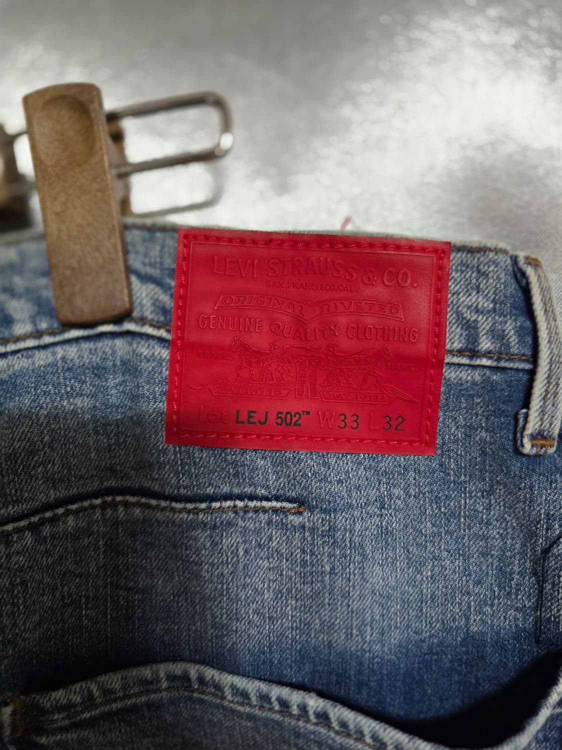 리바이스 502 Jeans 데미지 워싱 청바지 상품이미지4