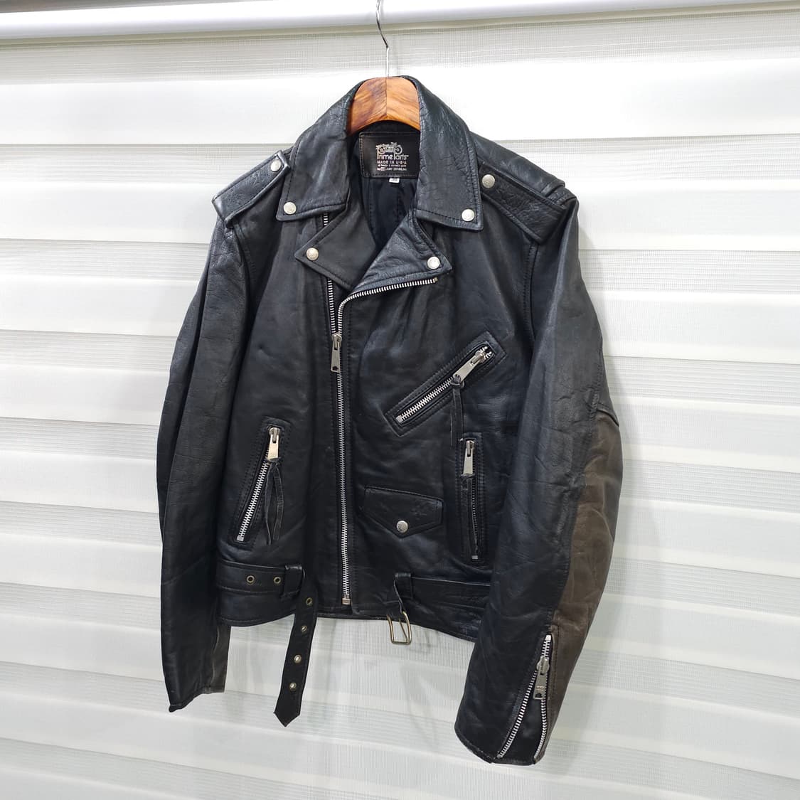 미국빈티지 PRIME PARTS 가죽 라이더자켓- 38 상품이미지1