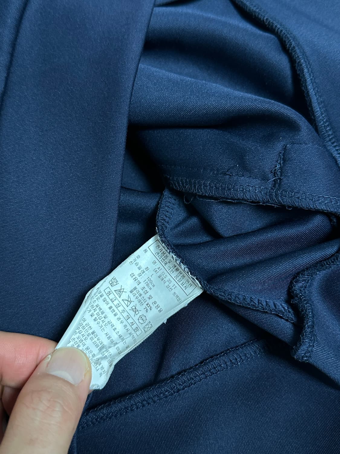 아디다스 네이비 져지 트랙탑 라지  상품이미지7