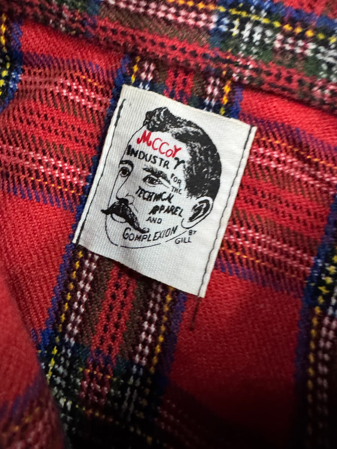 맥코이 빈티지 프란넬 웨스턴 체크 셔츠 XL 상품이미지3