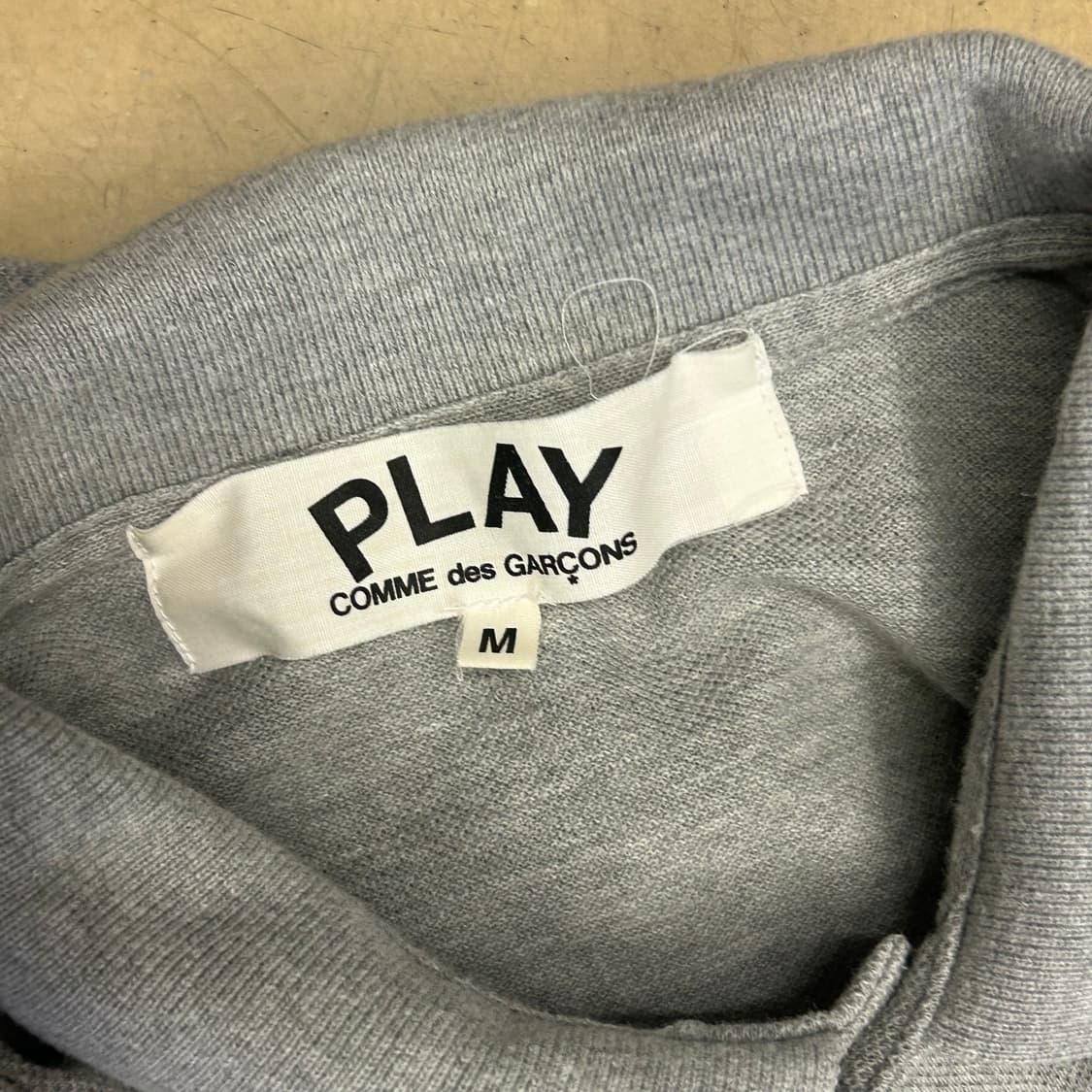 🫶🏻 꼼데가르송 Gray 카라 반팔티 🫶🏻 상품이미지4