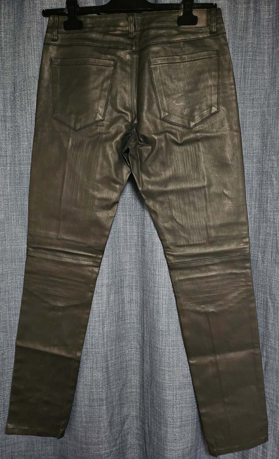 KIIM 코팅진 바이커 바지 상품이미지3